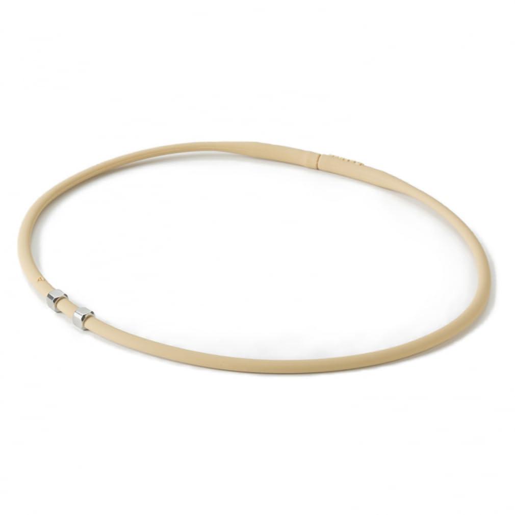 Phiten RAKUWA Necklace EXTREME Cube Beige 43cm