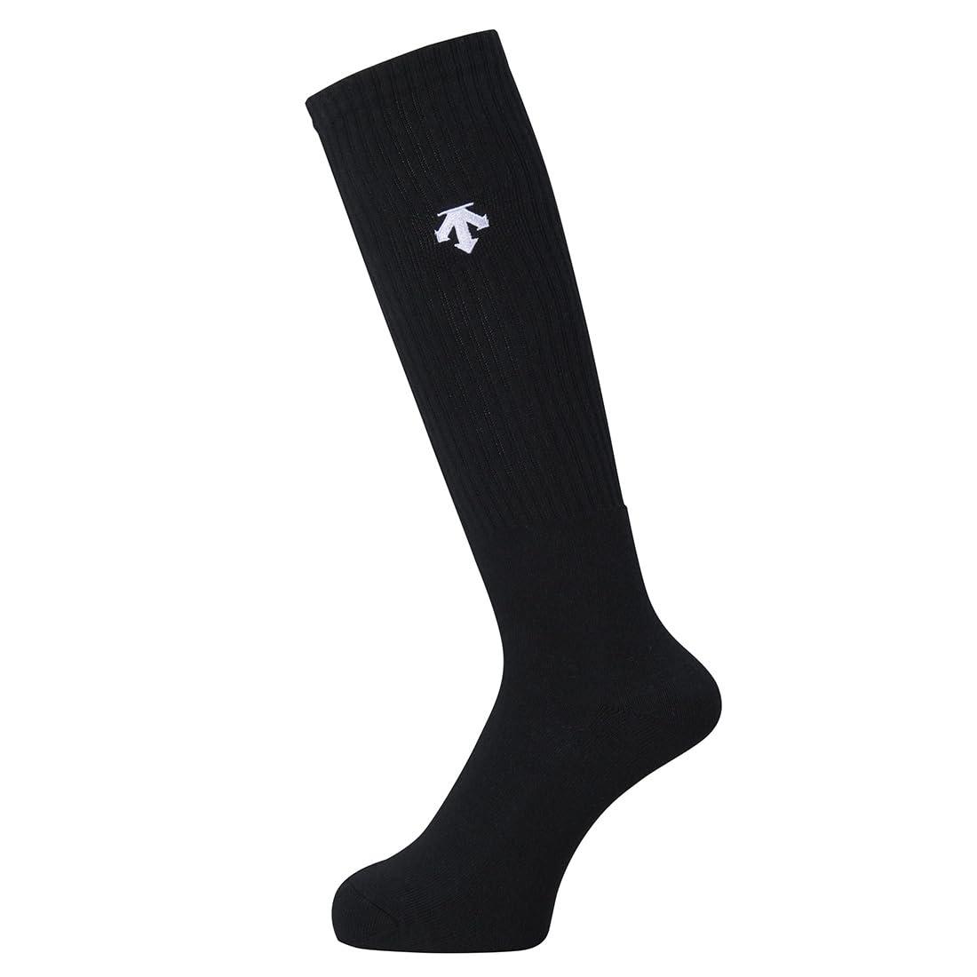 [Descente] Volleyball Socks One-Point Men's Women's Classic Unisex BLK (DVB-8124B) 25-28