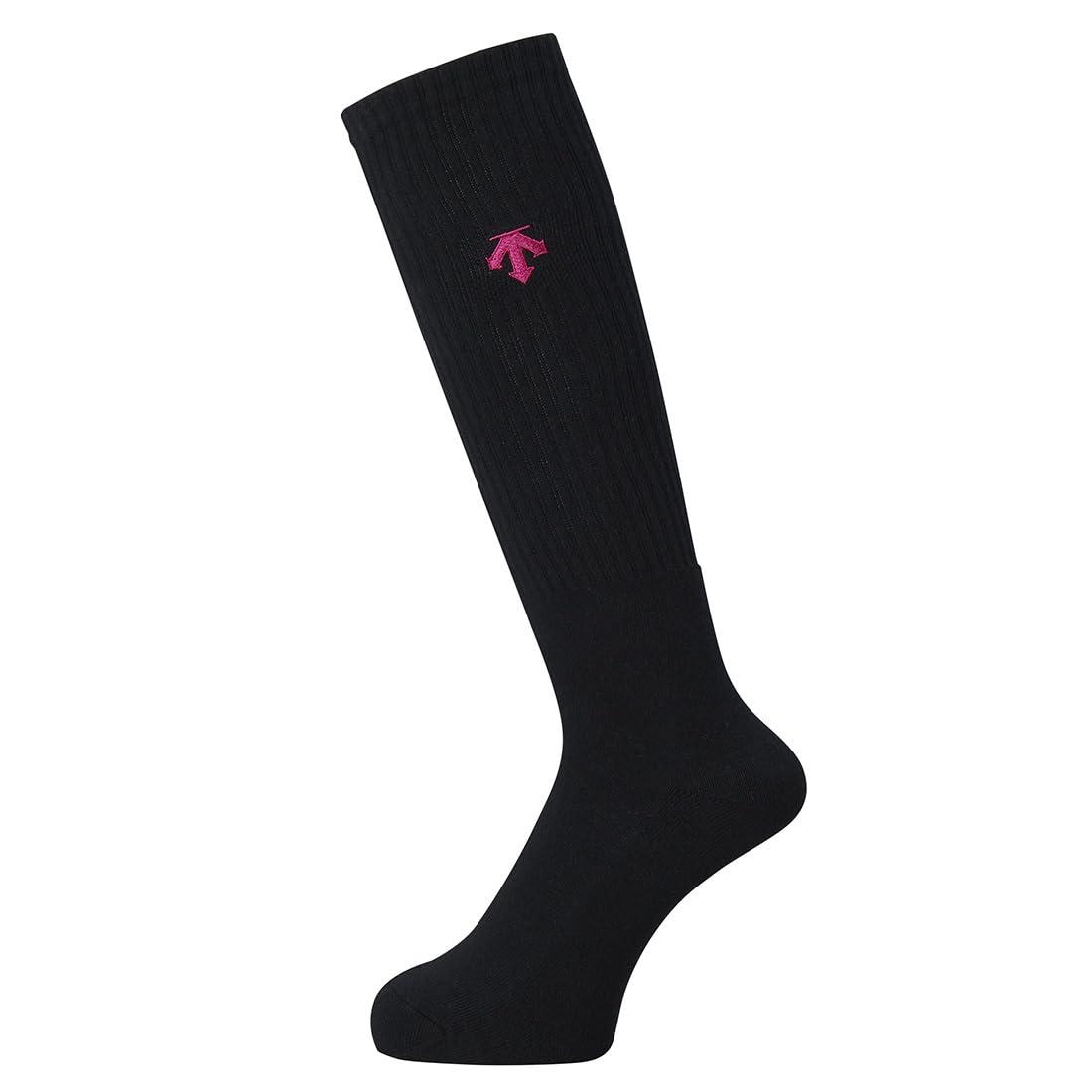 [Descente] Volleyball Socks One-Point Men's Women's Classic Unisex BMZ (DVB-8124B) 20-23