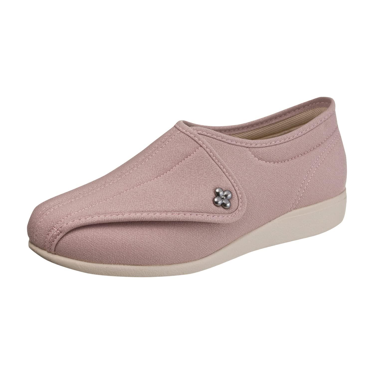 [Kaiho Shugi] Care Shoes Lightweight Fall Prevention Rehabilitation Wide 3E KHS L011 Women's Pink Stretch 22.5 cm 3E