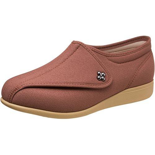 [Kaiho Shugi] Care Shoes Lightweight Fall Prevention Rehabilitation Wide Width 5E KHS L011-5E Women's Brick Stretch 24.5 cm