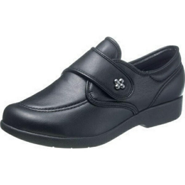 [Kaiho Shugi] Comfort Shoes Velcro Closure Lightweight KHSL118 Women's Black Smooth 24.5 cm 3E