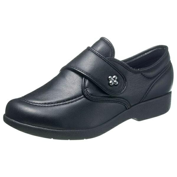 [Kaiho Shugi] Comfort Shoes Velcro Closure Lightweight KHSL118 Women's Black Smooth 25.0 cm 3E