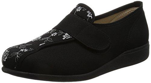 [Comfort Walking] Comfort Shoes for Caregivers - Lightweight, Water-Repellent, Made in Japan KHS-052 Women's Black 23.5 cm 3E