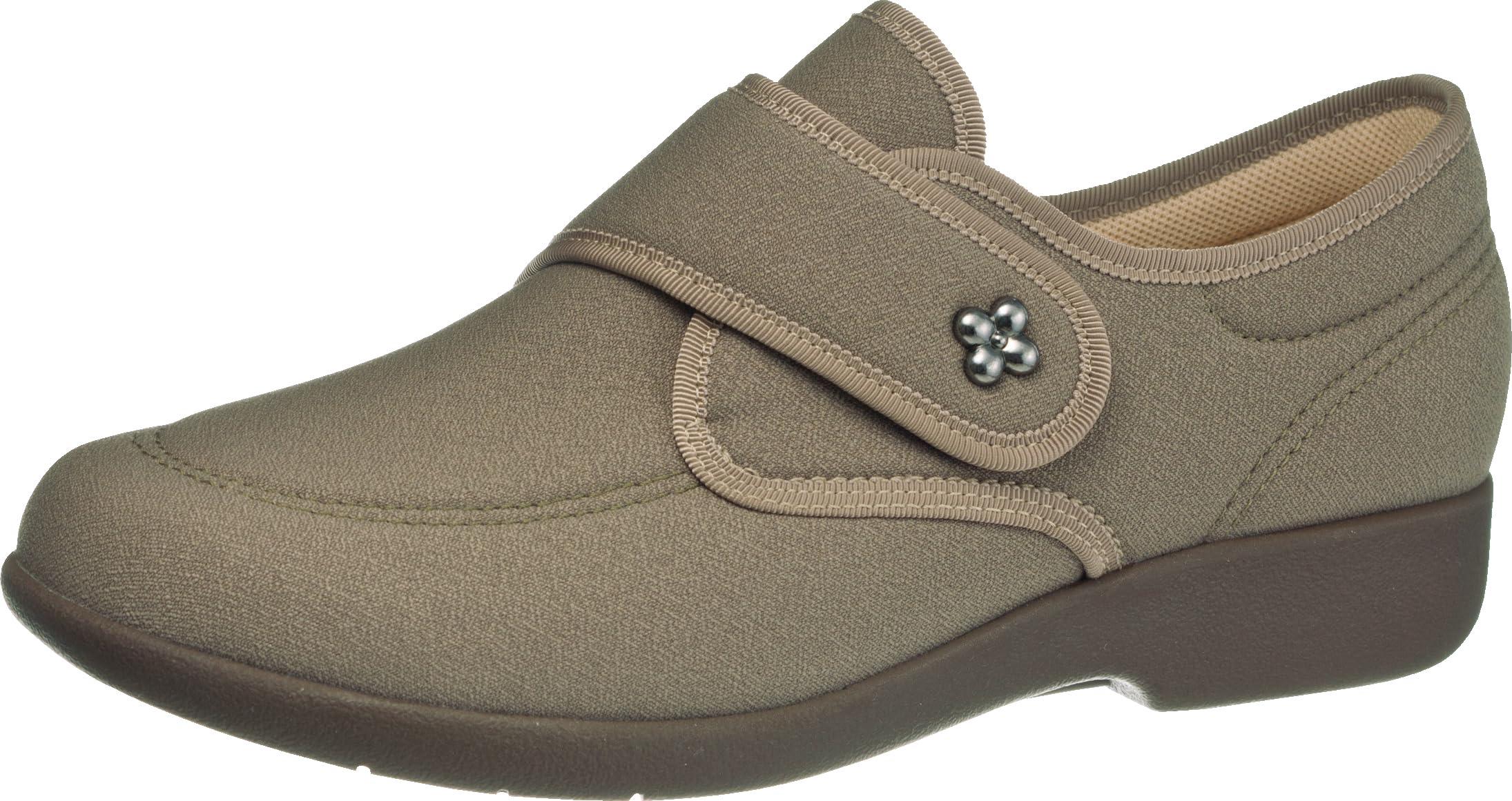 [Kaiho Shugi] Comfort Shoes Velcro Closure Lightweight KHSL118 Women's Sand Beige 23.0 cm 3E