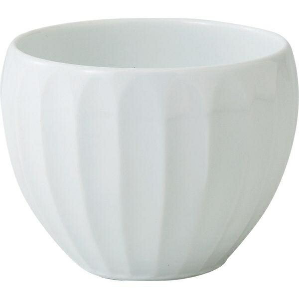 Saikai Pottery White Porcelain Bamboo Forest Carving Dessert Cup 44169