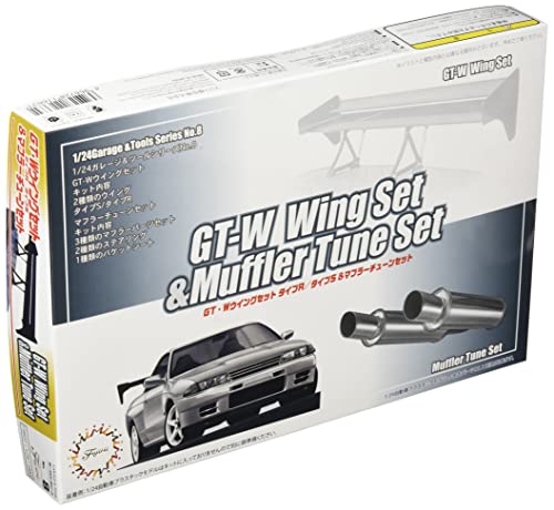 Fujimi Models 1/24 Garage & Tool Series No.8 GTW Wing & Muffler Tuning Set GT-8