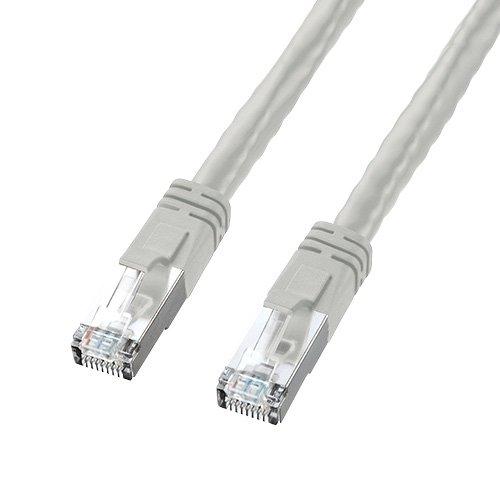 Sanwa Supply PoE CAT6 LAN Cable Light Gray 10m KB-T6POE-10