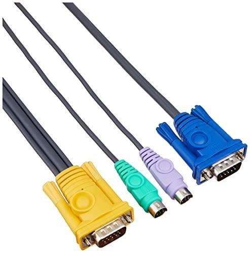 Sanwa Supply Computer Automatic Switch Cable (1.8m) SW-KLP180N Black