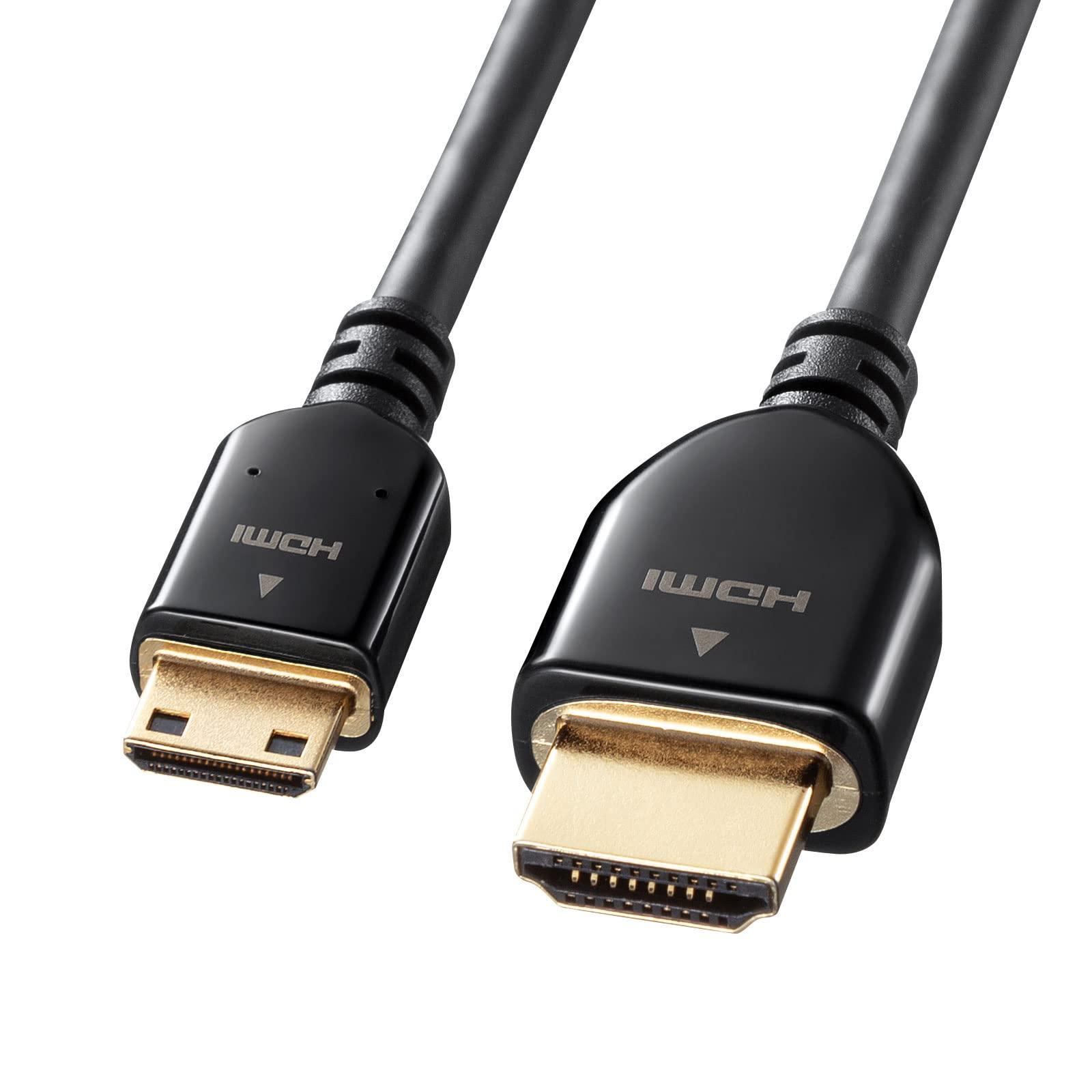 Sanwa Supply Ethernet-Compatible High-Speed HDMI Mini Cable (Black, 3m) KM-HD22-30K