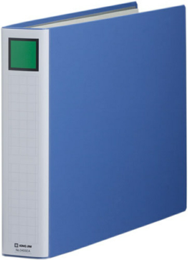 King Jim King File Super Dotch Easy Attach/Detach 500-Sheet Capacity A3 Landscape Blue 3405EA-B