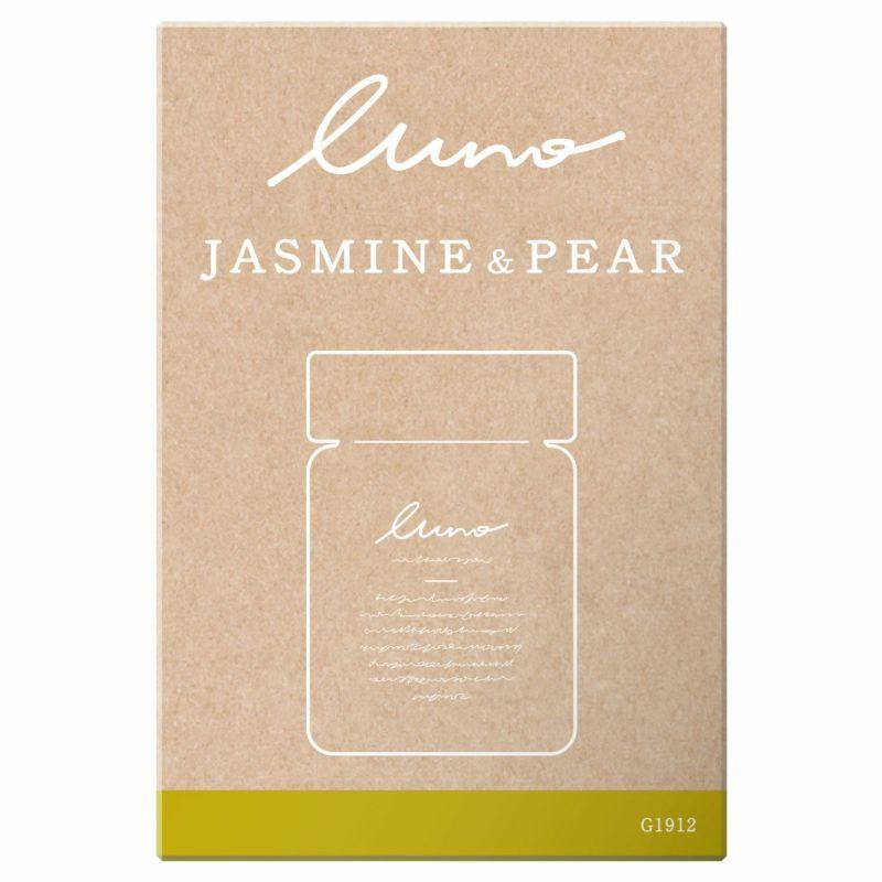 CARMATE Car Deodorizer & Air Freshener LUNO Gel Large Jasmine & Pear Large Capacity 160g G1912