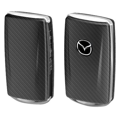 CARMATE Car Key Case for Mazda B Carbon-Style Lightweight Slim Key Cover for CX-5 CX-8 Mazda 3 Mazda6 DZ582