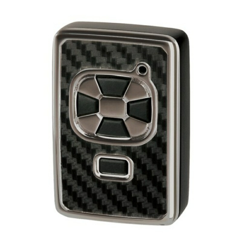CARMATE Car Key Case with Remote for Toyota A-Type Carbon-Style Chrome Plating DZ213
