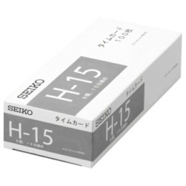 Seiko Solutions Time Card H15 Card 100 Myiri CA-H15