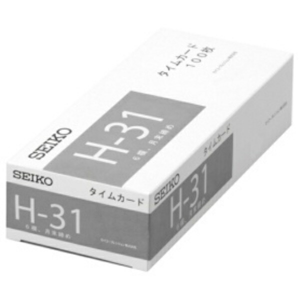 Seiko Solutions Time Card H31 Card 100 Myiri CA-H31