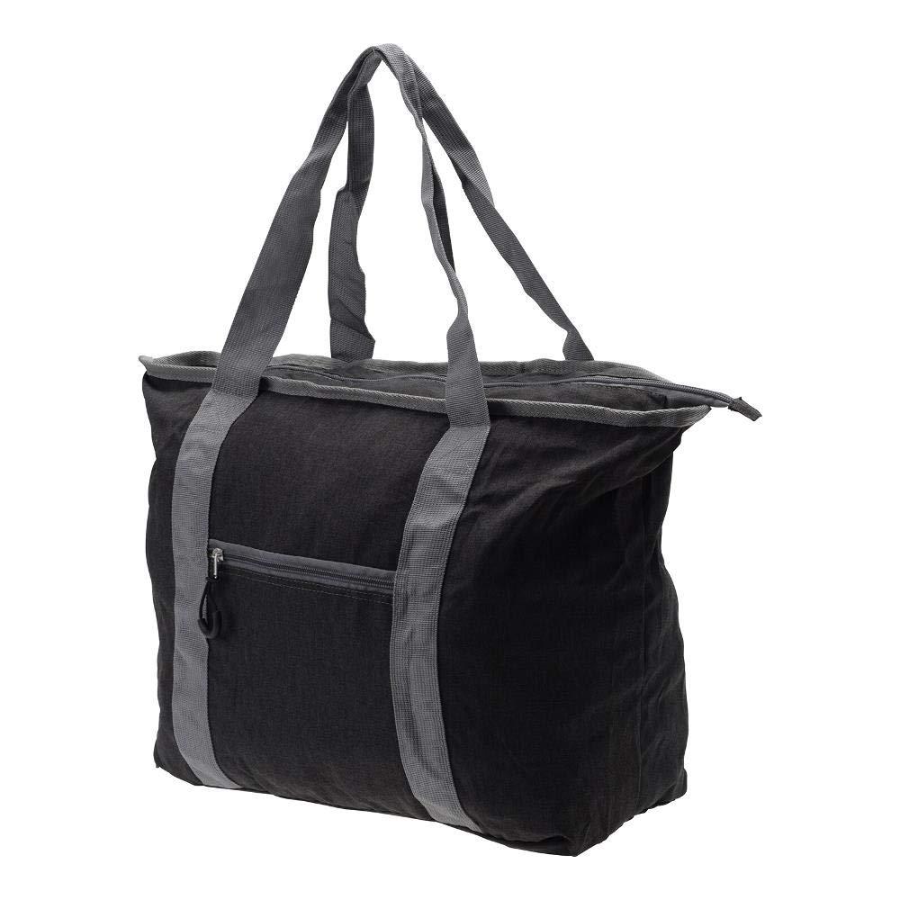 Etsumi Travel Bag Boston Bag Foldable Tote Bag M Large Capacity Lightweight Travel Shopping Sports Men's Women's 18L Black VE-6985