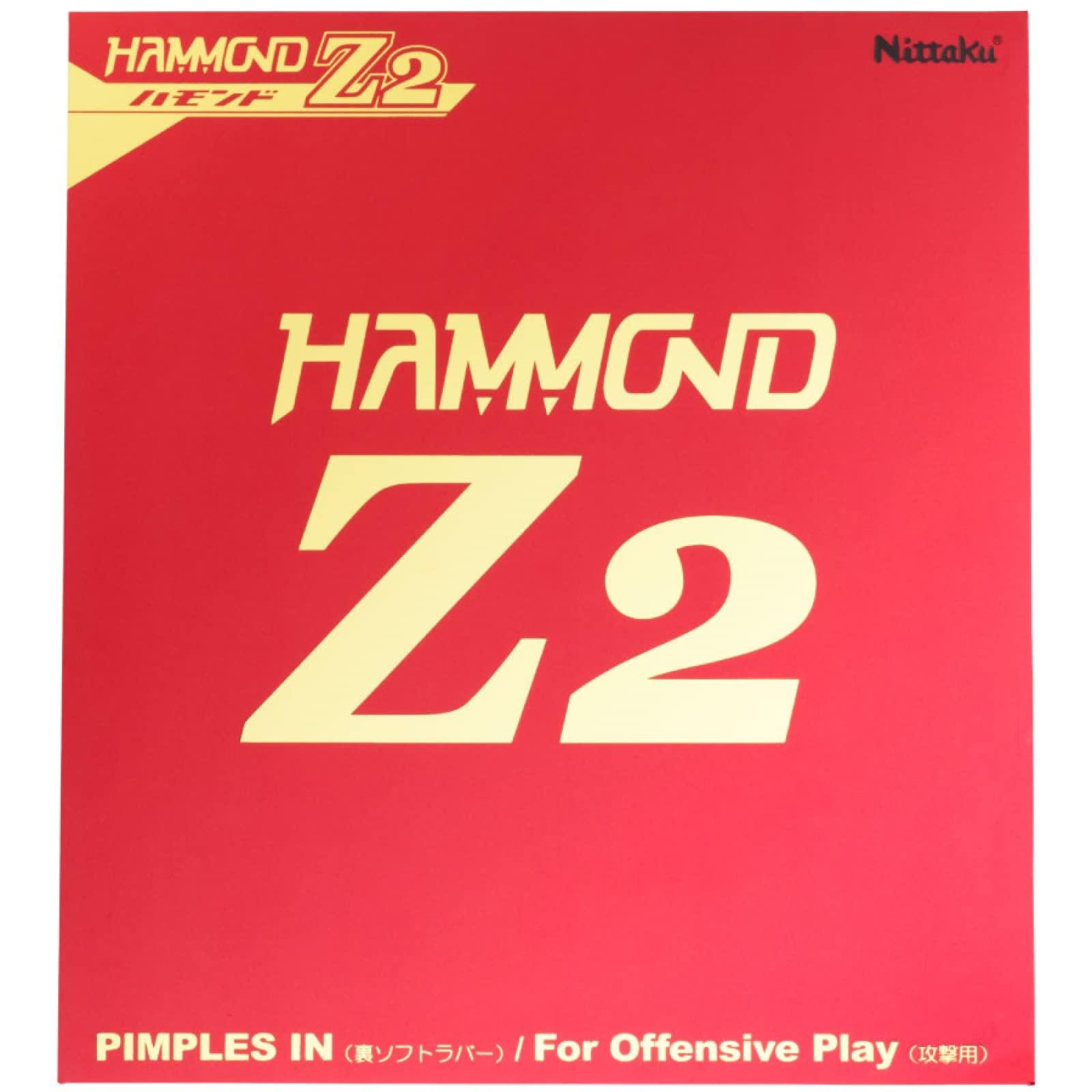 Nittaku Table Tennis Rubber Hammond Z2 ITTF (International Table Tennis Federation)/ITTF54-051・Japan Table Tennis Association Approved (J.T.T.A.A) Black (71) Extra Thick NR8591