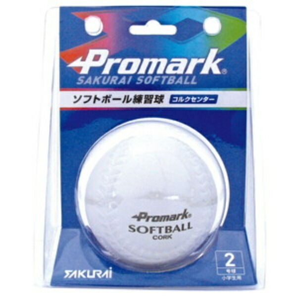 ProMark Softball Practice Ball Size 2 SB-802N WH