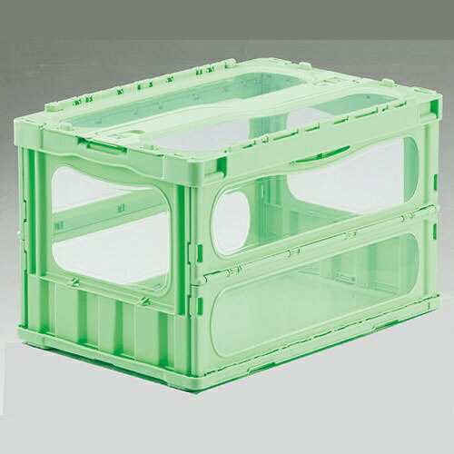 Sanko Window Folding Container with Integrated Lid Madocon Light 50L Green SKMLOC50BGR