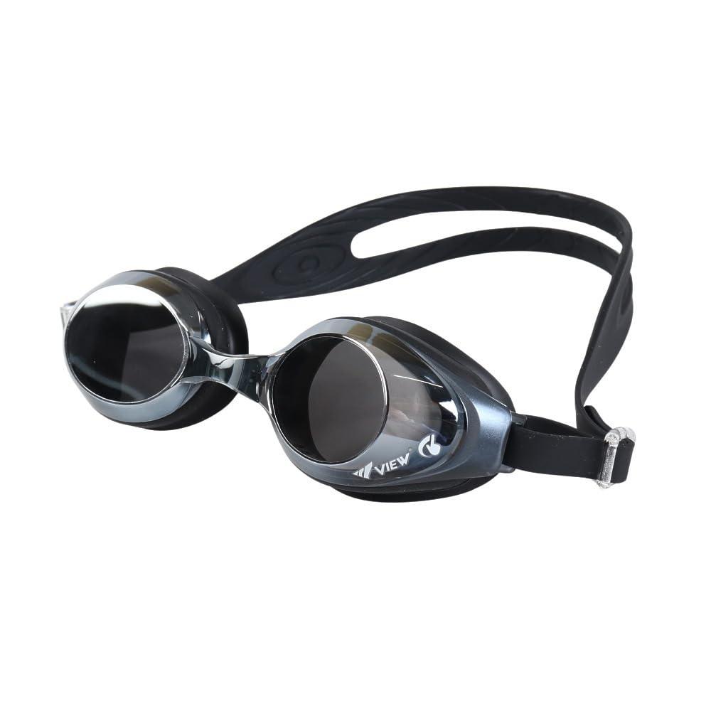 [VIEW] VIEW Swimming Goggles Silicone Goggles Mirror Swipe V630ESAMBKDSL (Silver/FF/Men's, Lady's)