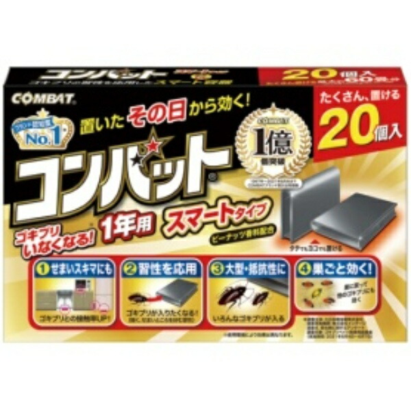KINCHO Combat Smart Type 1-Year Supply 1 Pack (20 Units)
