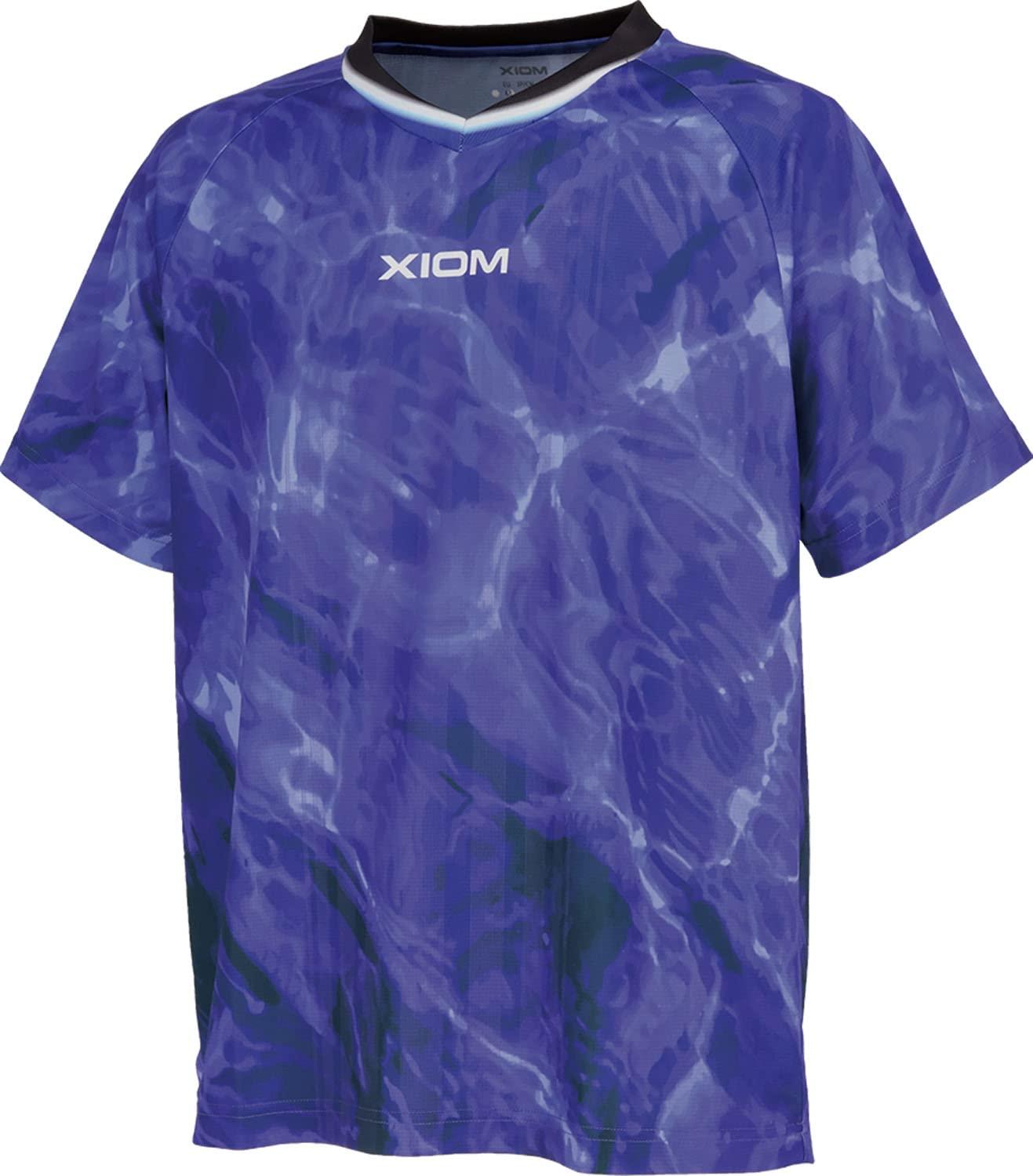 XIOM Table Tennis Game Shirt Marena Shirt J.T.T.A. (Japan Table Tennis Association) Official Unisex Purple (015) L GAS00002