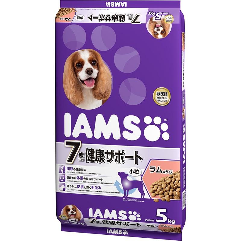 IAMS Dog Food for Dogs 7+ Years Small Bites Large Bag 5kg Lamb & Rice Complete & Balanced Nutrition Dog Food Dry Food Joint Health Maintenance Weight Management Healthy Skin & Coat Developed with Veterinary Expertise Senior IAMS