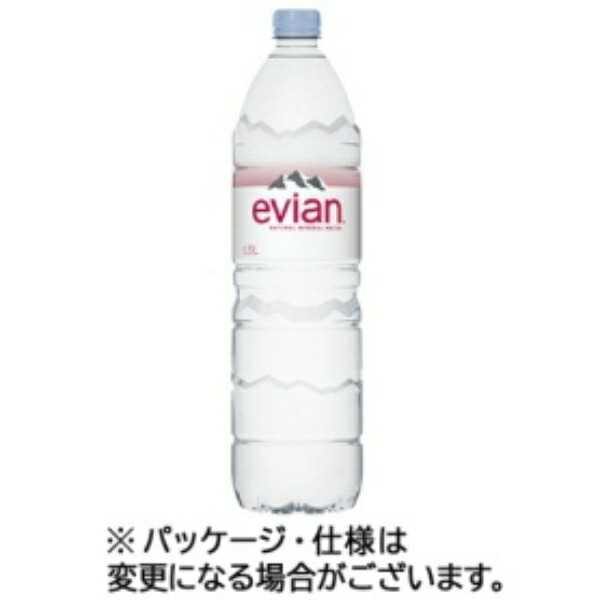 Evian Ito En evian Hard Water Mineral Water PET Bottle 1.5L × 12 Bottles [Authentic Import]