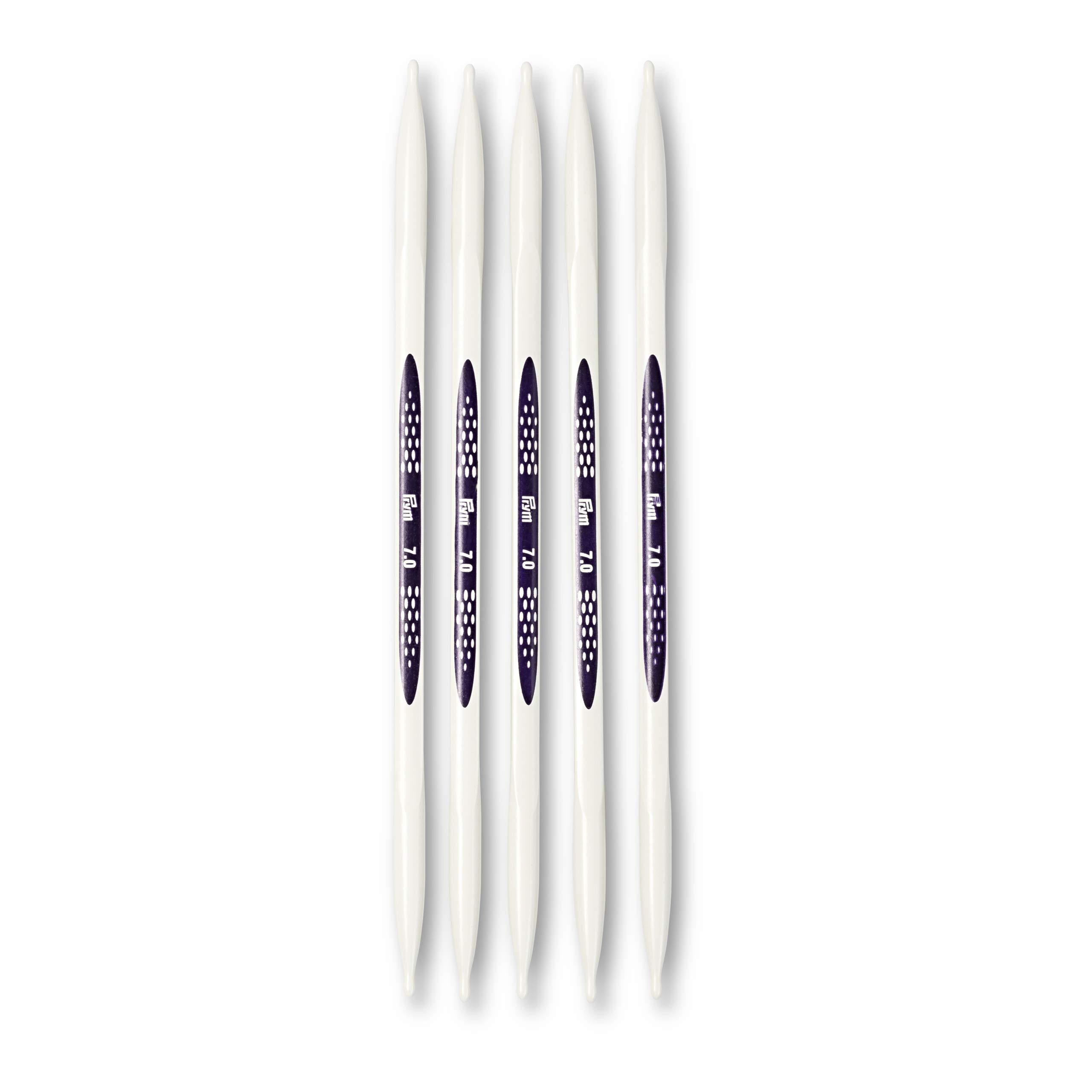 Prym Ergonomic Double Pointed Knitting Needles, 5 Needles, 20cm, 7.0mm & 8.0mm