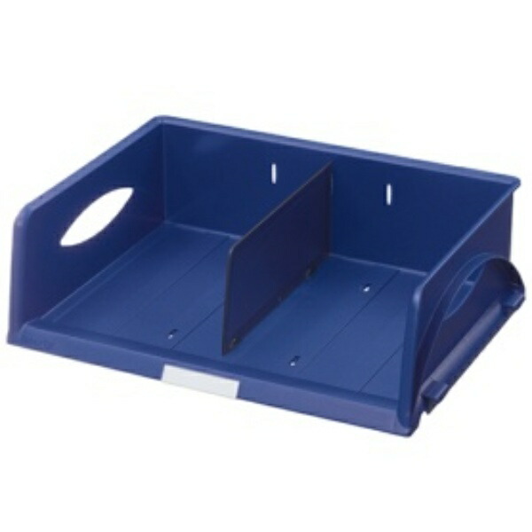 LEITZ Plus Sorting Tray, Horizontal Type, A4, with 1 Divider, Blue 5230-00-35