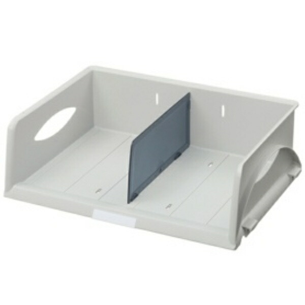 LEITZ Plus Sorting Tray, Horizontal Type, A4, with 1 Divider, Gray, 5230-00-85