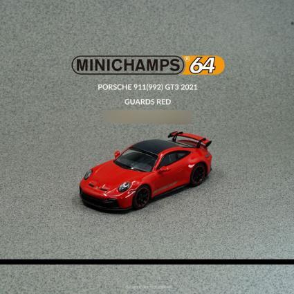 1/64 Porsche 911 GT3 (992) 2021 Guards Red