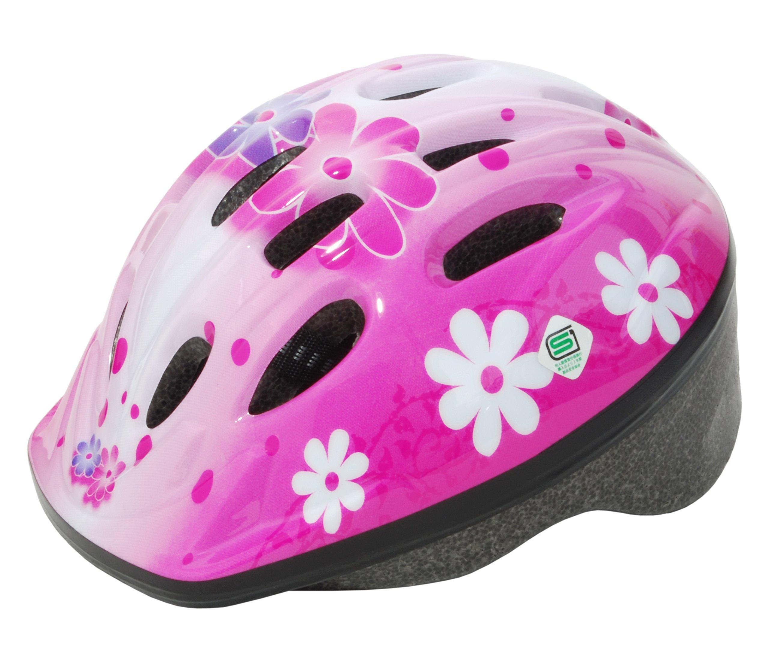 PALMY Kids Helmet Flower/Pink (M22) 52–56cm ※Internal Width 14.5cm SG Standard