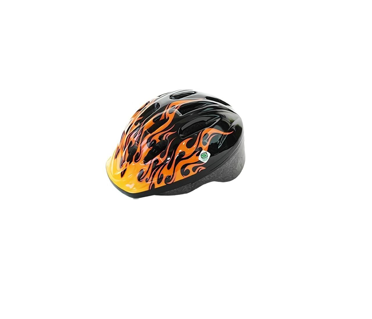 PALMY Kids Helmet Fire/Black (M24) 52–56cm ※Internal Width 14.5cm SG Standard
