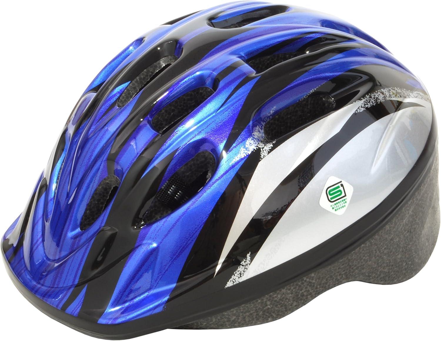 PALMY Kids Helmet Silver/Blue (M26) 52–56cm ※Internal Width 14.5cm SG Standard