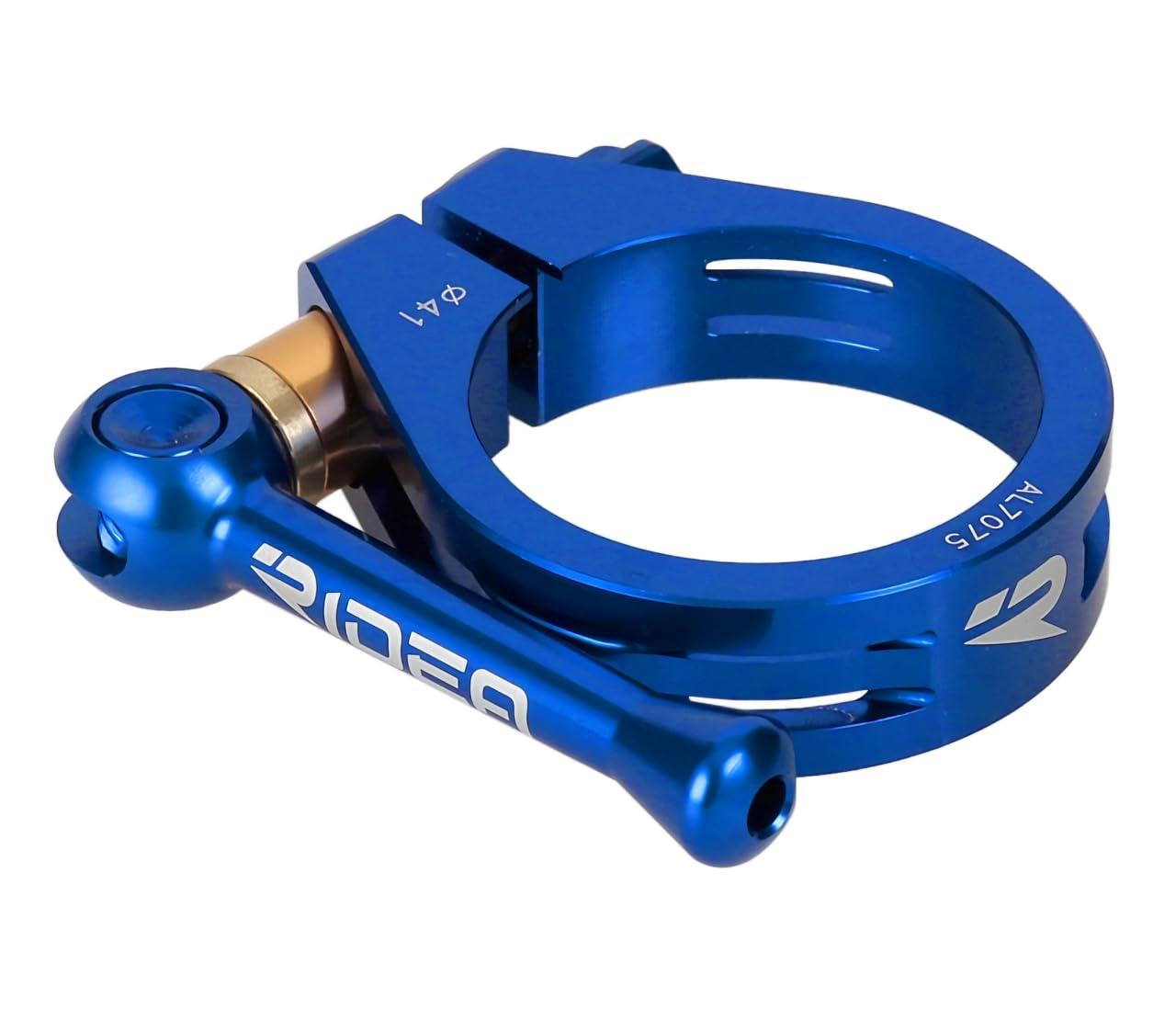 RIDEA Seat Post Clamp Quick Release SCQR41 Blue 147-10612