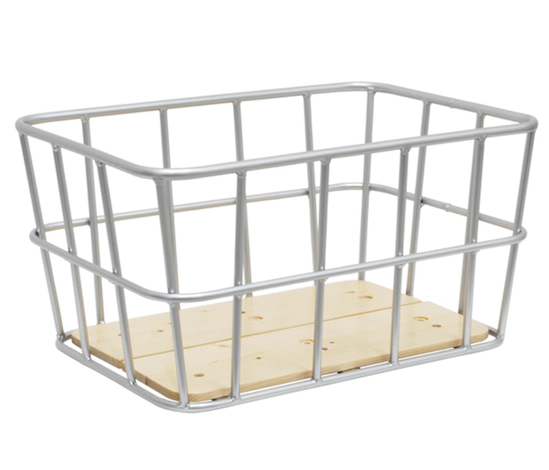 Wood Panel Aluminum Rear Basket