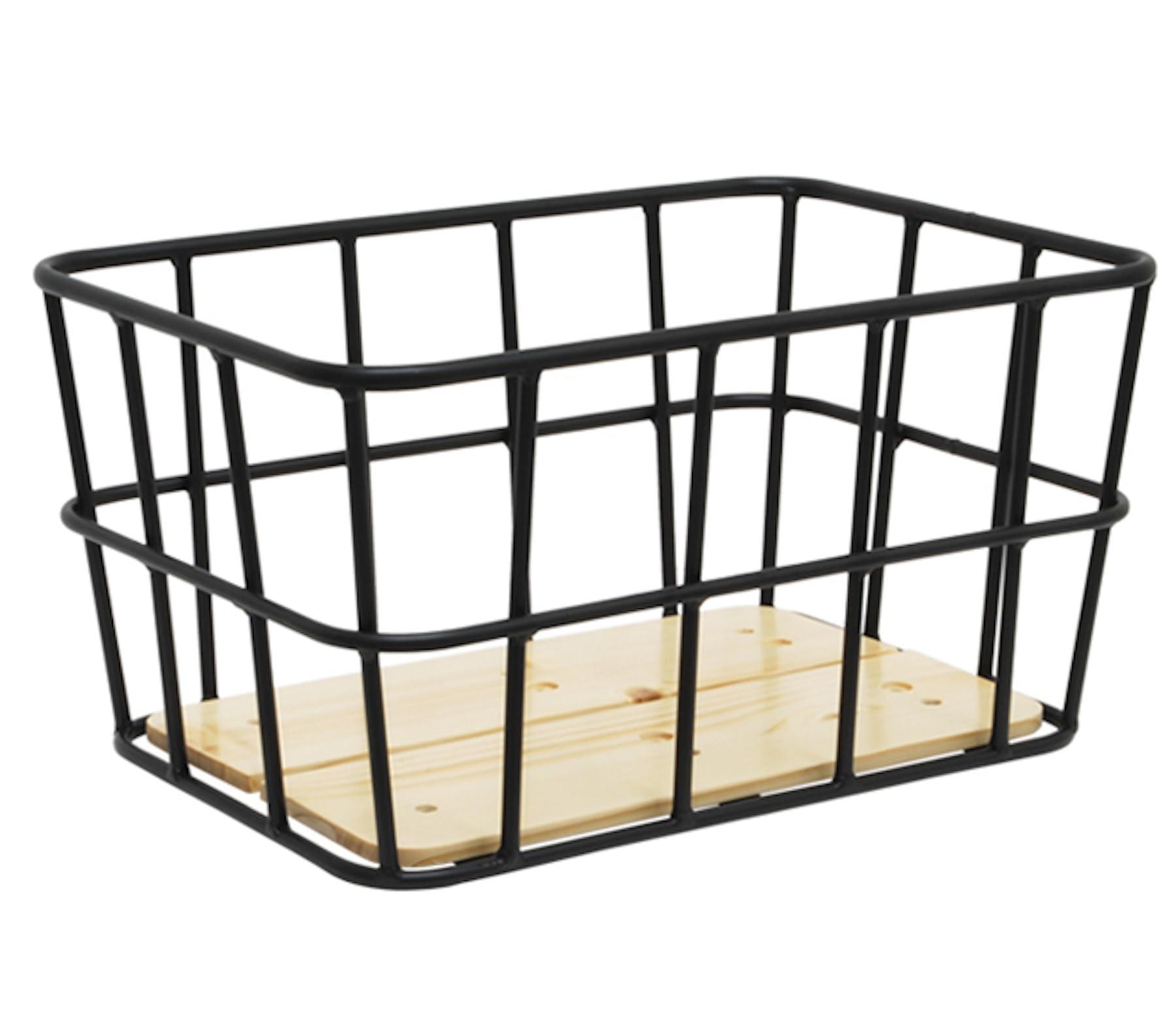 Wood Panel Aluminum Rear Basket