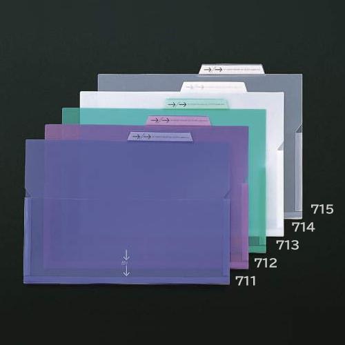 A4 Index Folder (Green / With Gusset / 5-Pack)
