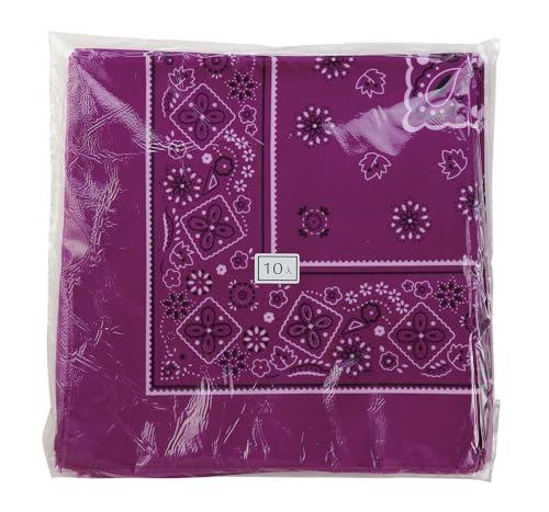 [Artec] Sports Day Team Color Bandana 55×55cm Purple 10-Pack 18175
