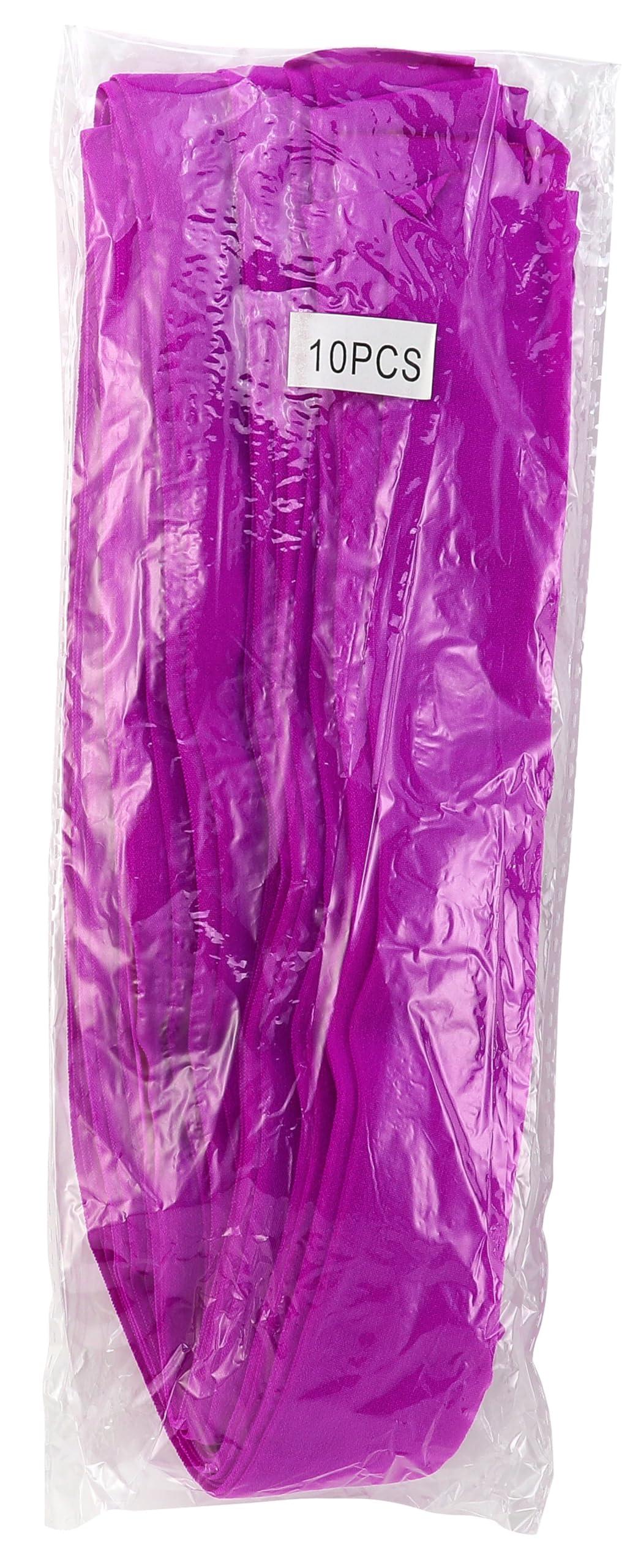 [Artec] Sports Day Cheering Relay Supplies Fitted Headband Purple 10-Pack 18214