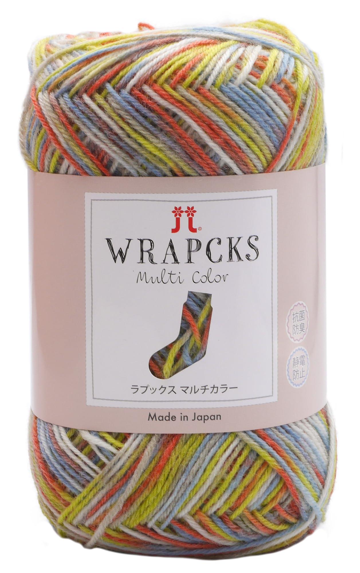 Hamana Hand-Knitting Yarn Rapux Multi-Color Medium-Fine COL. 502 Multi-Color Type 80g Approx. 340m 3225