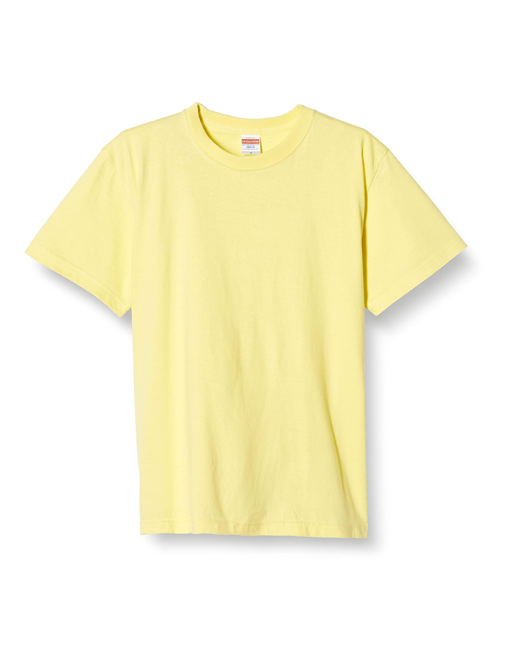 [United Athle] 5.6 oz High-Quality T-Shirt 500101 487 Light Yellow XXL