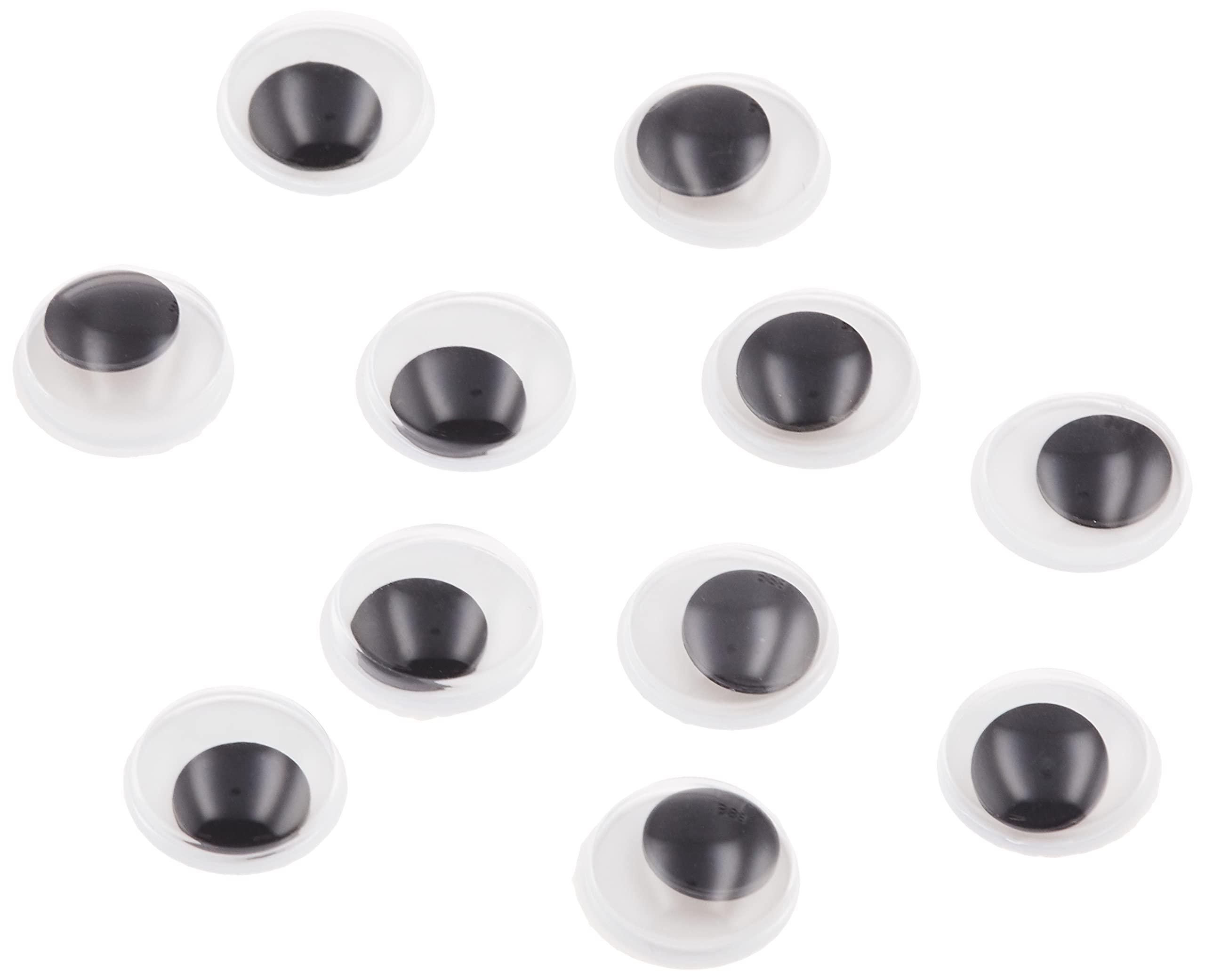 Nippon Chuko NBK Moving Eye Adhesive-Backed 1000-Piece Pack 10mm Black CE107-1000