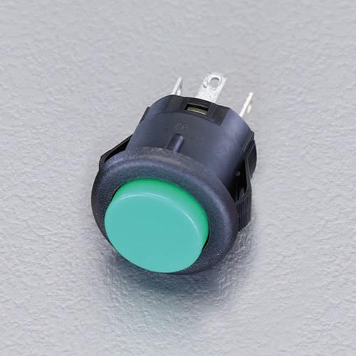 125V/3A Push Button Switch (Single Pole Double Throw / Green)