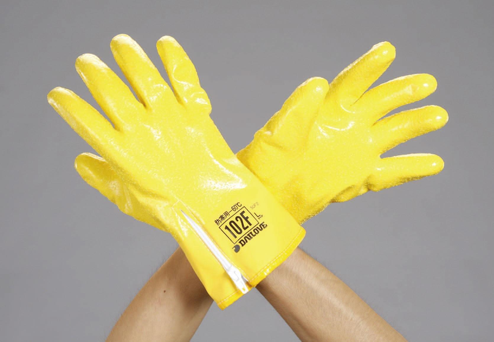 ESCO [L] Gloves (Cold-Resistant Urethane/Inner Type, Brushed Acrylic) EA915GF-51