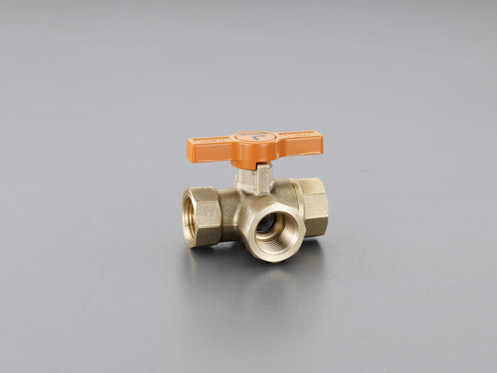 ESCO Rc3/4 Three-Way Ball Valve (Brass) EA470GE-6