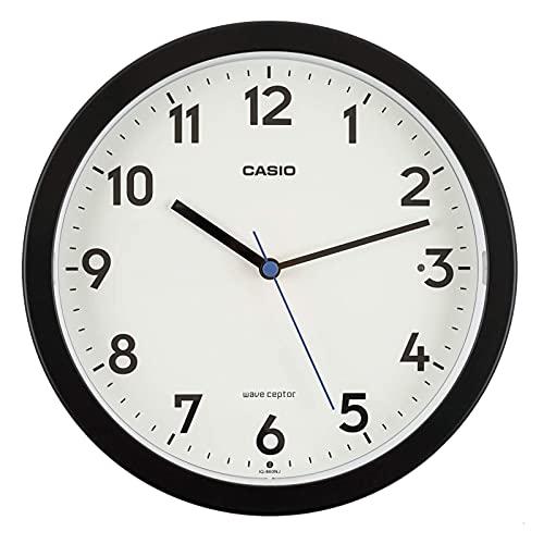 CASIO Wall Clock Radio-Controlled Clock Black Analog Auto-Light Night Second Hand Stop Light Included Dual-Purpose Stand/Wall Mount IQ-860NJ-1JF