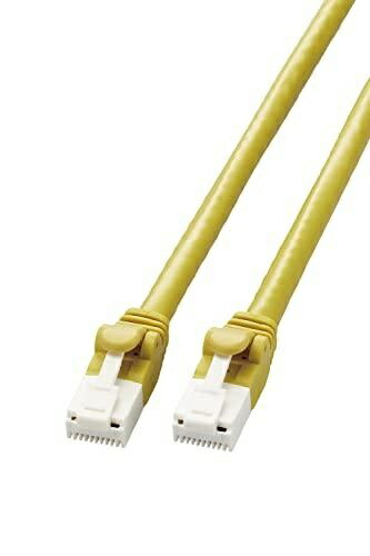 ELECOM LAN Cable Cat6A 3m (10ft) Snag-Resistant Connectors EU RoHS Directive Compliant Simple Packaging Yellow LD-GPAT/YL3/RS